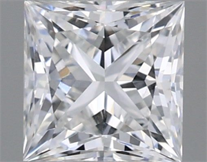 Picture of Natural Diamond 0.41 Carats, Princess with  Cut, F Color, SI2 Clarity and Certified by GIA