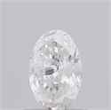 Natural Diamond 0.43 Carats, Oval with  Cut, G Color, I1 Clarity and Certified by IGI