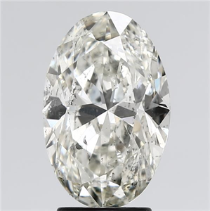 Foto Diamante Natural 3.48 quilates, Ovalado , Color K, claridad SI2 y certificado GIA de