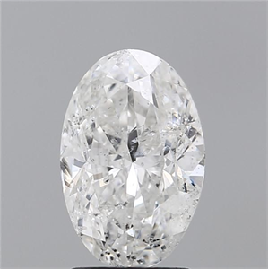 Foto Diamante Natural 2.00 quilates, Ovalado , Color F, claridad I1 y certificado HRD de