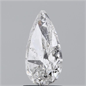 Diamante Natural 2.00 quilates, De pera , Color E, claridad I1 y certificado HRD