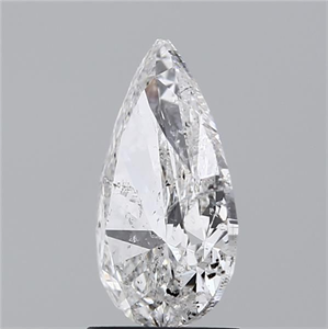 Foto Diamante Natural 2.00 quilates, De pera , Color E, claridad I1 y certificado HRD de