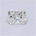 Diamante Natural 0.47 quilates, Radiante , Color H, claridad SI1 y certificado GIA