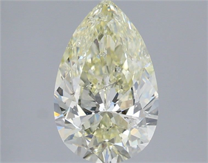 Picture of Natural Diamond 2.01 Carats, Pear with  Cut, L Color, SI2 Clarity and Certified by IGI