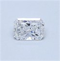 Natural Diamond 0.45 Carats, Radiant with  Cut, D Color, VS1 Clarity and Certified by GIA