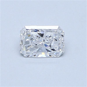 Picture of Natural Diamond 0.45 Carats, Radiant with  Cut, D Color, VS1 Clarity and Certified by GIA