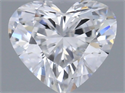 Natural Diamond 0.41 Carats, Heart with  Cut, D Color, VS2 Clarity and Certified by GIA