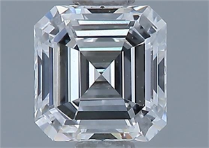 Foto Diamante Natural 0.51 quilates, Asscher , Color E, claridad VVS2 y certificado GIA de