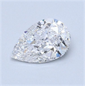 Diamante Natural 0.70 quilates, De pera , Color E, claridad SI2 y certificado GIA