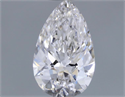 Natural Diamond 0.32 Carats, Pear with  Cut, E Color, IF Clarity and Certified by GIA