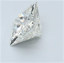 Natural Diamond 2.01 Carats, Princess with  Cut, J Color, SI1 Clarity and Certified by GIA