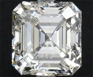 Foto Diamante Natural 1.90 quilates, Asscher , Color H, claridad VVS1 y certificado GIA de