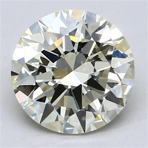 Foto Diamante Natural 2.50 quilates, Redondo , Color M, claridad VVS2 y certificado HRD de