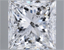 Natural Diamond 2.68 Carats, Princess with  Cut, G Color, I1 Clarity and Certified by GIA