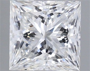 Picture of Natural Diamond 0.73 Carats, Princess with  Cut, F Color, VVS1 Clarity and Certified by GIA