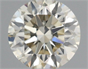 Natural Diamond 0.52 Carats, Round with Excellent Cut, L Color, SI1 Clarity and Certified by IGI
