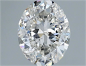 Natural Diamond 1.00 Carats, Oval with  Cut, G Color, SI2 Clarity and Certified by IGI