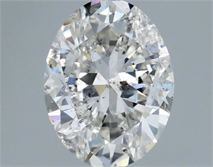 Picture of Natural Diamond 1.00 Carats, Oval with  Cut, G Color, SI2 Clarity and Certified by IGI