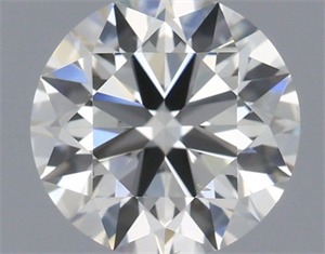 Picture of Natural Diamond 0.41 Carats, Round with Excellent Cut, H Color, VS2 Clarity and Certified by IGI