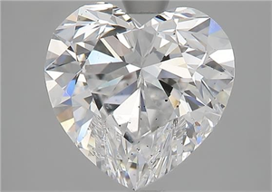 Picture of Natural Diamond 3.27 Carats, Heart with  Cut, D Color, SI1 Clarity and Certified by GIA