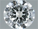 Natural Diamond 0.40 Carats, Round with Very Good Cut, F Color, SI2 Clarity and Certified by IGI