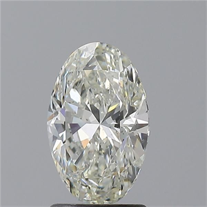 Foto Diamante Natural 1.50 quilates, Ovalado , Color K, claridad SI2 y certificado GIA de