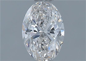 Foto Diamante Natural 0.50 quilates, Ovalado , Color G, claridad SI1 y certificado GIA de