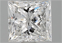 Natural Diamond 1.02 Carats, Princess with  Cut, E Color, SI2 Clarity and Certified by GIA