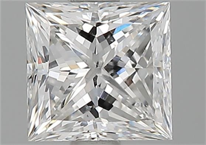 Foto Diamante Natural 1.02 quilates, Princesa , Color E, claridad SI2 y certificado GIA de