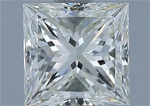 Picture of Natural Diamond 1.02 Carats, Princess with  Cut, J Color, VS1 Clarity and Certified by GIA