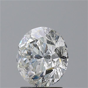 Picture of Natural Diamond 2.01 Carats, Round with Very Good Cut, G Color, I1 Clarity and Certified by GIA