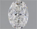 Natural Diamond 1.50 Carats, Oval with  Cut, F Color, SI2 Clarity and Certified by GIA