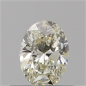 Natural Diamond 0.33 Carats, Oval with  Cut, L Color, VS2 Clarity and Certified by GIA