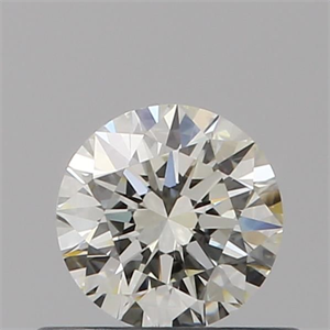 Picture of Natural Diamond 0.40 Carats, Round with Excellent Cut, K Color, VS1 Clarity and Certified by GIA