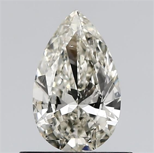 Foto Diamante Natural 0.54 quilates, De pera , Color L, claridad SI2 y certificado GIA de