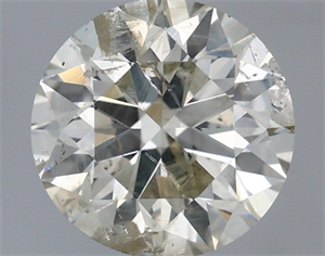 Picture of Natural Diamond 1.03 Carats, Round with Excellent Cut, K Color, I1 Clarity and Certified by IGI