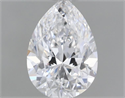 Diamante Natural 0.71 quilates, De pera , Color D, claridad VS2 y certificado GIA