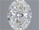 Natural Diamond 0.41 Carats, Oval with  Cut, H Color, IF Clarity and Certified by GIA
