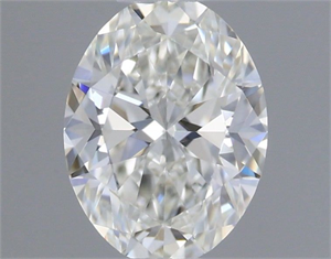Picture of Natural Diamond 0.41 Carats, Oval with  Cut, H Color, IF Clarity and Certified by GIA