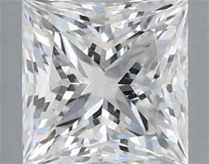 Picture of Natural Diamond 0.50 Carats, Princess with  Cut, H Color, VVS1 Clarity and Certified by GIA