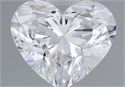 Natural Diamond 0.40 Carats, Heart with  Cut, F Color, VVS1 Clarity and Certified by GIA