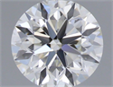Natural Diamond 0.40 Carats, Round with Very Good Cut, I Color, VVS2 Clarity and Certified by GIA