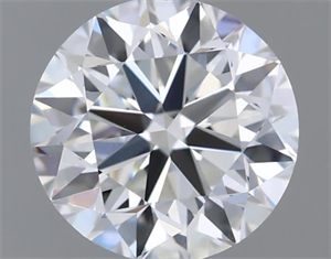 Picture of Natural Diamond 0.50 Carats, Round with Very Good Cut, H Color, VVS1 Clarity and Certified by GIA