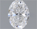 Natural Diamond 0.50 Carats, Oval with  Cut, E Color, SI2 Clarity and Certified by GIA