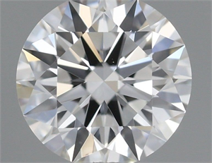 Picture of Natural Diamond 0.50 Carats, Round with Excellent Cut, H Color, VS2 Clarity and Certified by GIA