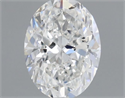 Natural Diamond 0.42 Carats, Oval with  Cut, F Color, VVS1 Clarity and Certified by GIA