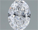 Natural Diamond 0.42 Carats, Oval with  Cut, D Color, VVS1 Clarity and Certified by GIA