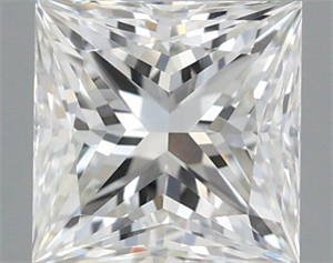 Foto Diamante Natural 0.42 quilates, Princesa , Color J, claridad VS1 y certificado GIA de