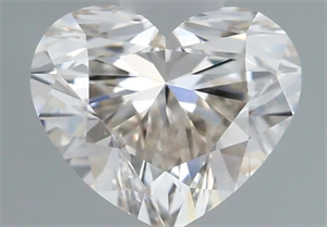 Picture of Natural Diamond 0.51 Carats, Heart with  Cut, L Color, VVS1 Clarity and Certified by GIA