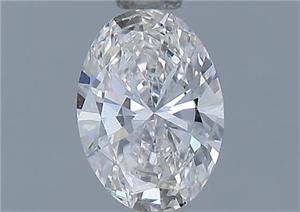 Picture of Natural Diamond 0.54 Carats, Oval with  Cut, H Color, VVS2 Clarity and Certified by GIA